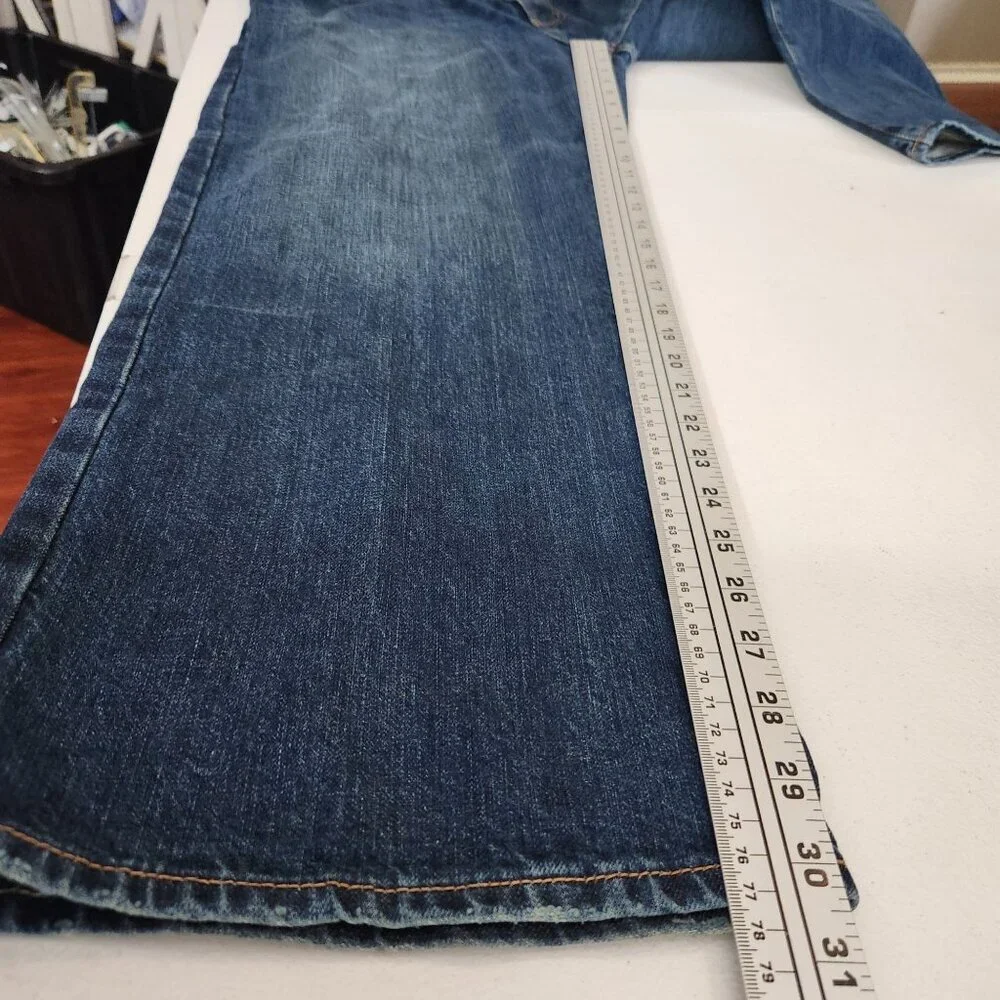 Cremeux Jeans Mens Size 38 X 30 Relaxed Fit Blue Denim